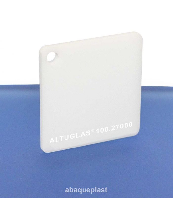 Plaque aspect verre plexiglass diffusant incolore sur mesure coulé 3mm