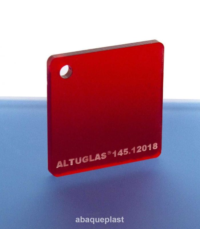 Altuglas™-145.12018-Plaque PMMA coulé rouge dual satin Altuglas™ CN - 14512018 - 145-12018...