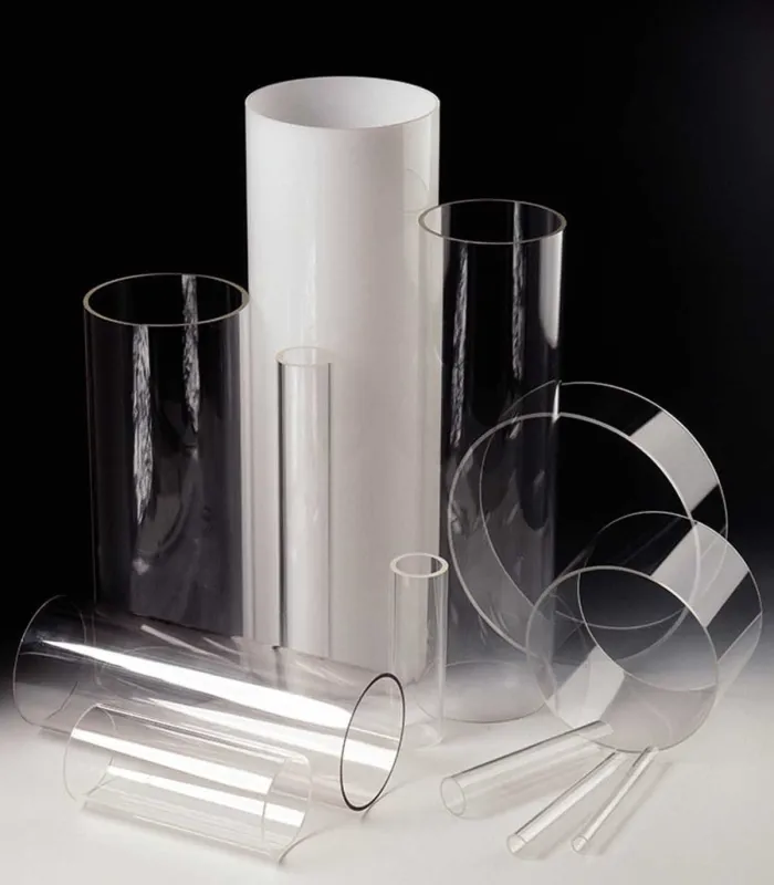 Tube PMMA coulé transparent
