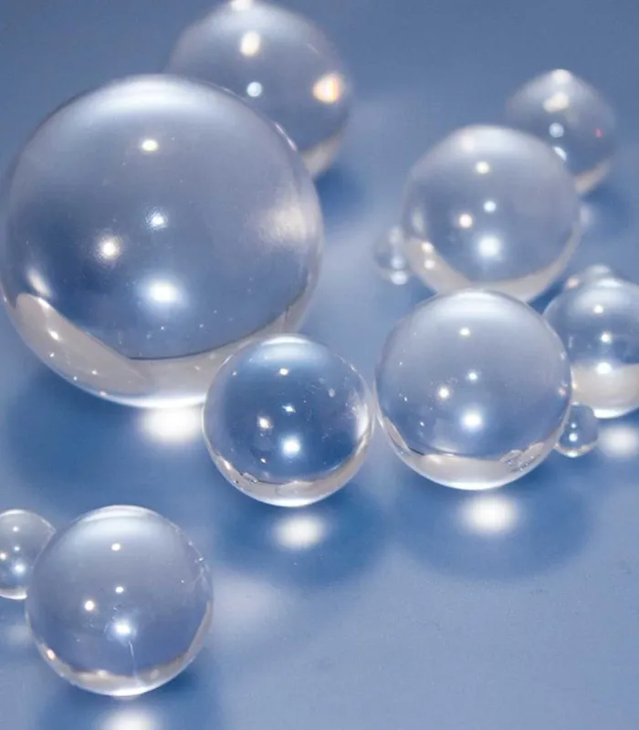 Bille pleine en PMMA incolore