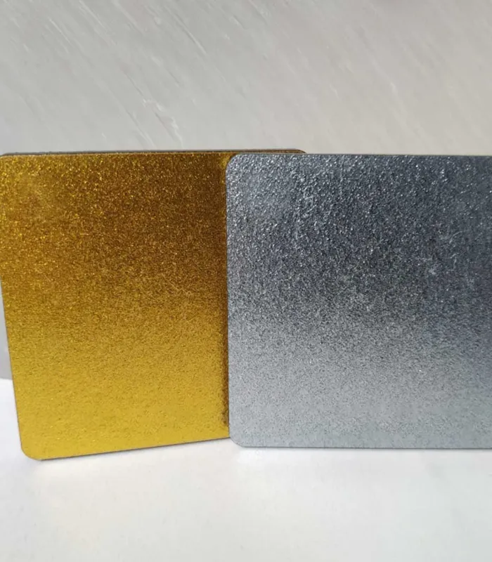 Plaque PMMA coulé Altuglas™ CN Metallic or et argent