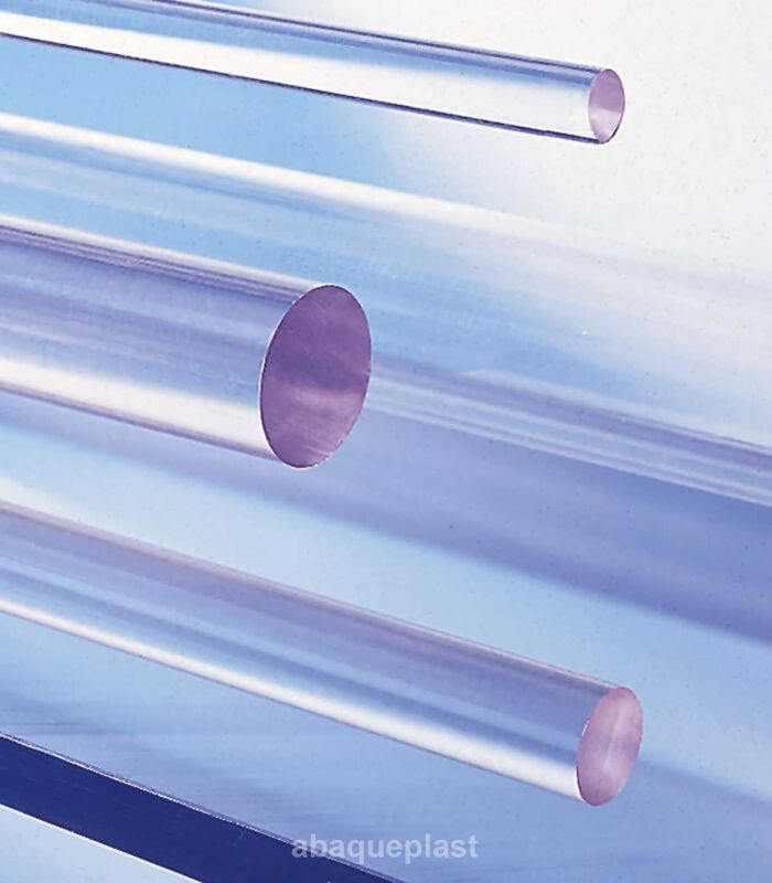 Bâton polycarbonate extrudé transparent incolore