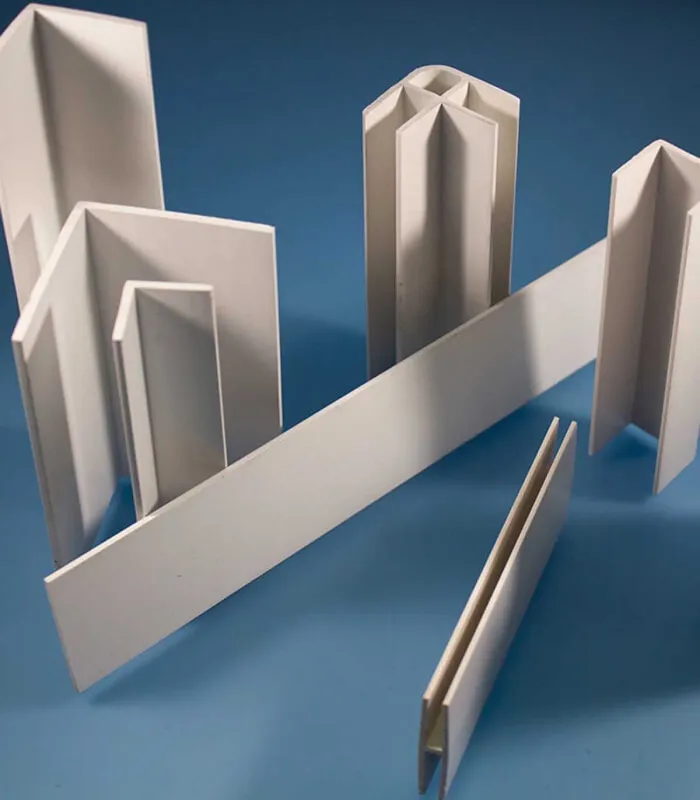 Profilé PVC rigide blanc
