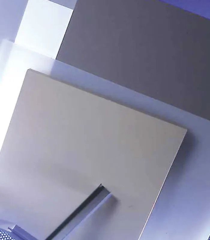 Plaque PVC rigide couleur, blanc et gris...