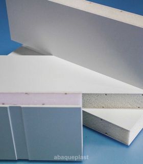 Plaque sandwich composite PVC/mousse PS - Type LYX®PLAST