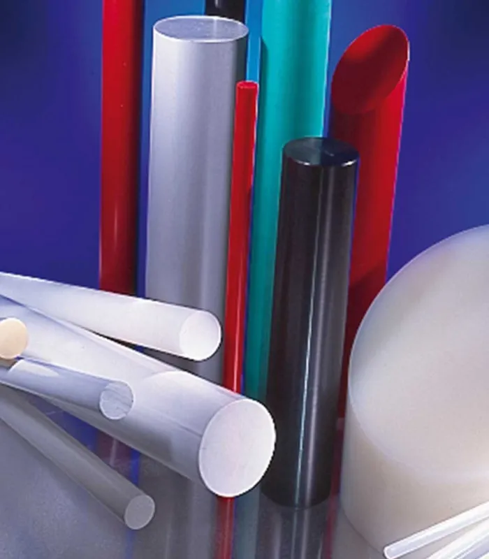 Bâton polyéthylène extrudé blanc et noir - PEHD 300