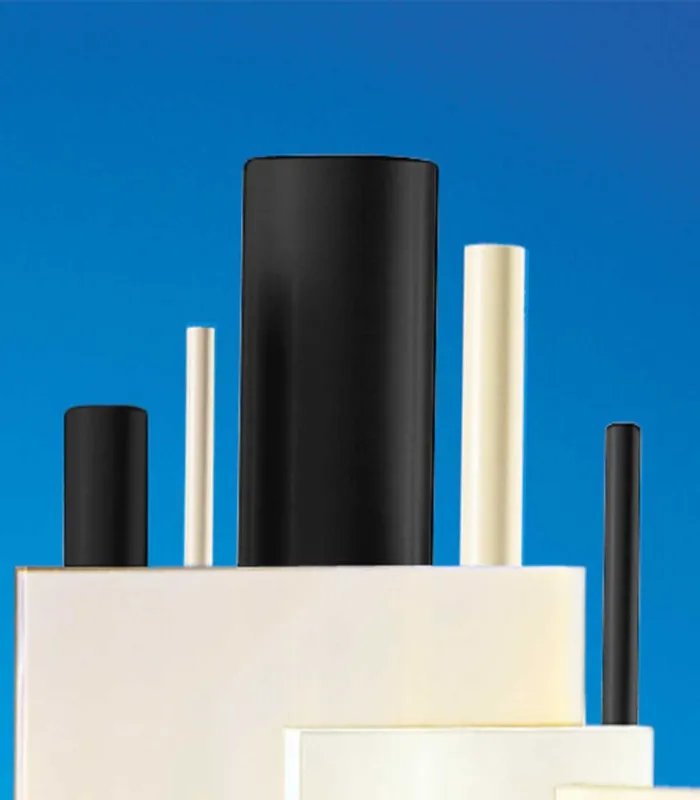 Bâton polyamide PA6-G extrudé blanc et noir