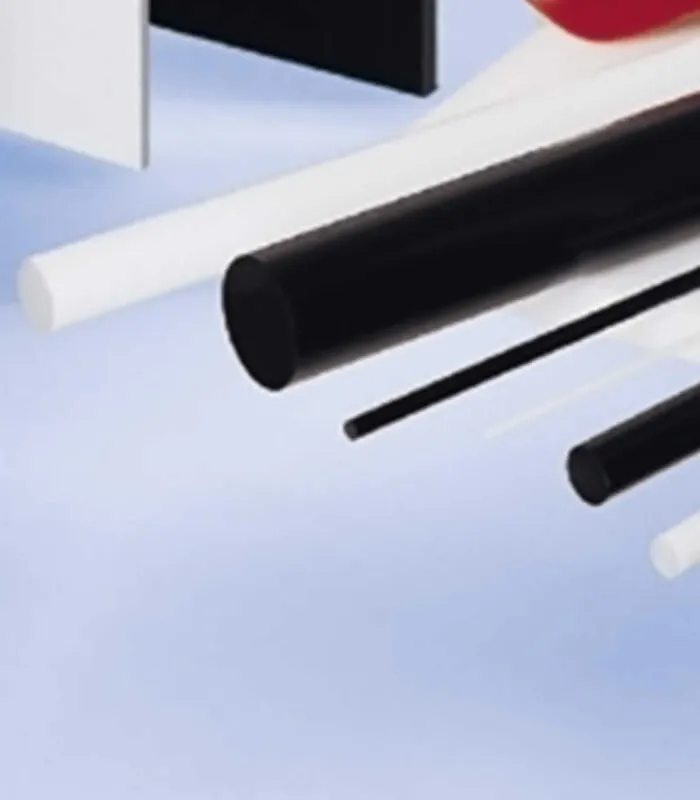 Bâton polyacétal POM-C extrudé blanc naturel et noir