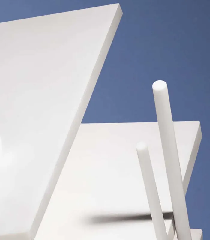 Plaque polytétrafluoréthylène blanc - PTFE - type Téflon®