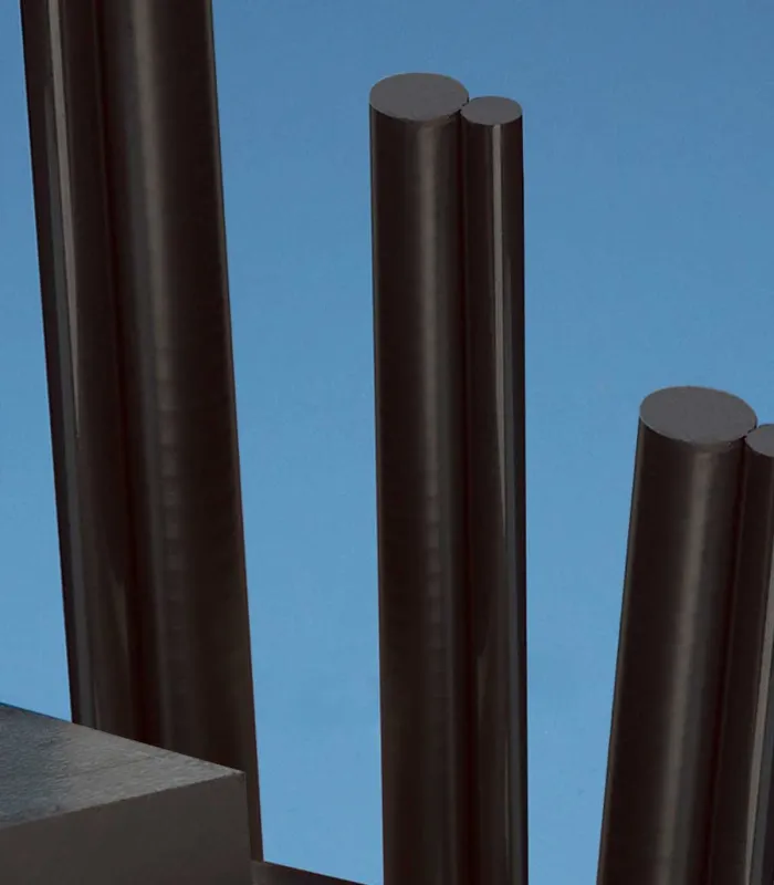 Bâton polyamide PA66-GF30 (fibre de verre) noir