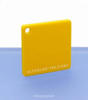 Altuglas® CN 100.21045 - Plaque PMMA diffusant jaune coulé - Altuglas CN - 10021045 - 100-21045...
