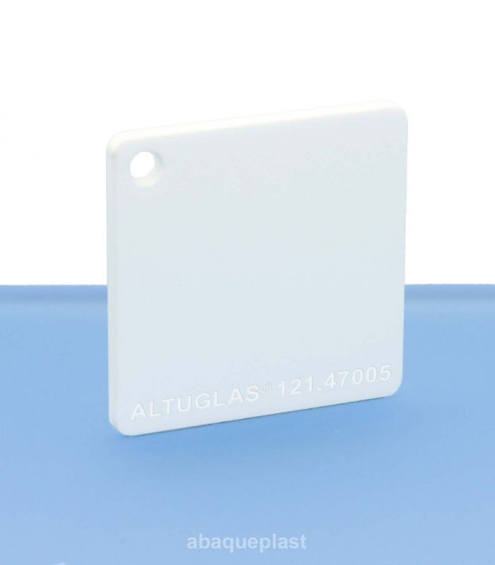 Plaque mono satin blanc - 121.47005
