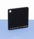 Plaque mono satin noir - 121.48000