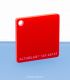 Plaque mono satin rouge led - 121.22137