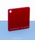 Plaque mono satin rouge led - 121.22138