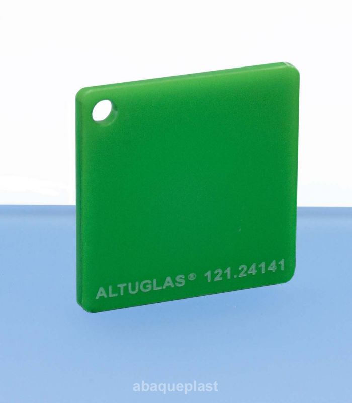 Plaque mono satin vert led - 121.24141