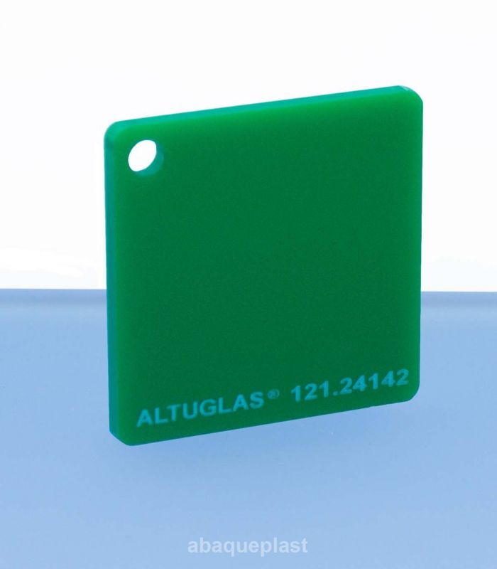 Plaque mono satin vert led - 121.24142