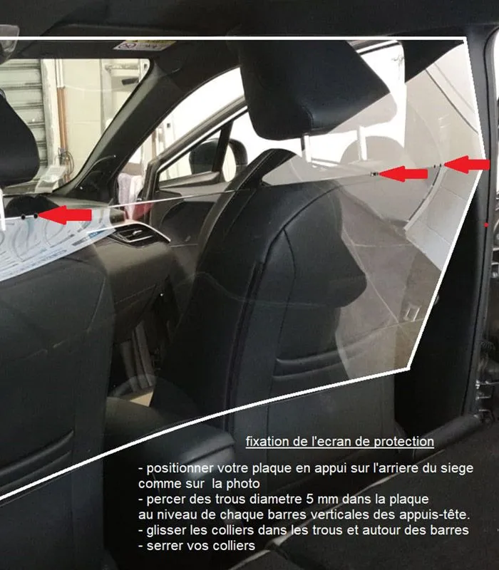 ÉCRAN DE PROTECTION pour VTC – HYGIAPHONE