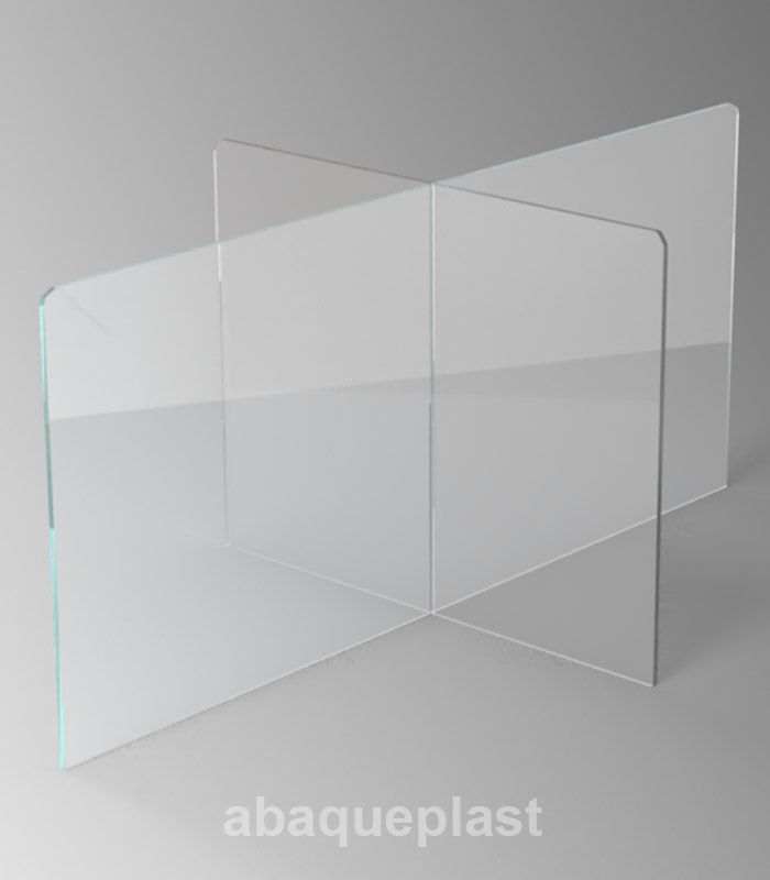 Écran de table en feuille acrylique