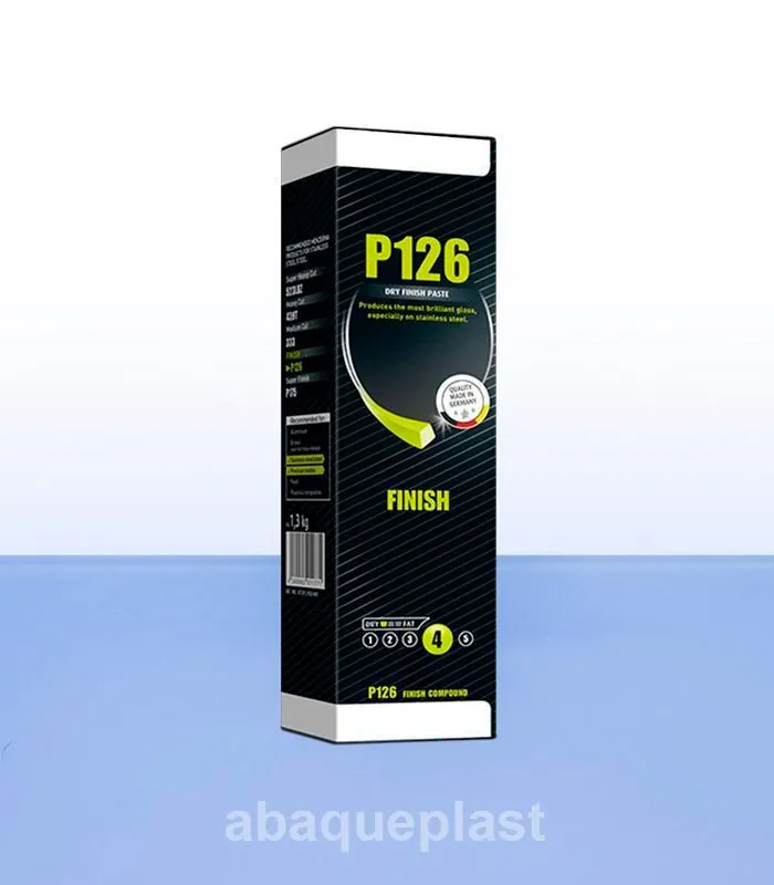 Pâte à lustrage P126A pour les plastiques, les métaux et l'acier