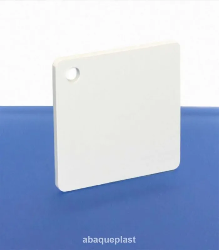 Plaque PMMA extrudé blanc opaque