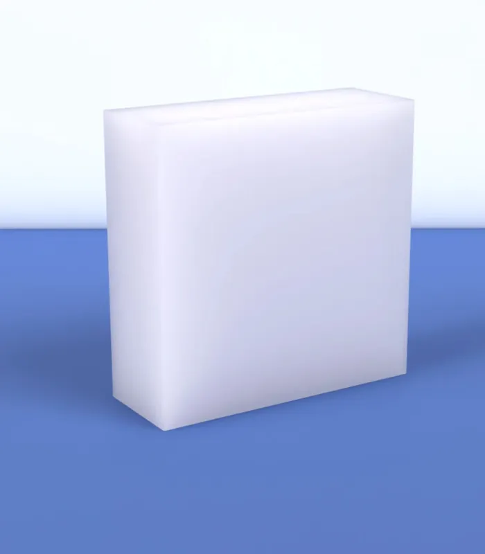 Bloc PMMA coulé Altuglas™ blanc Led