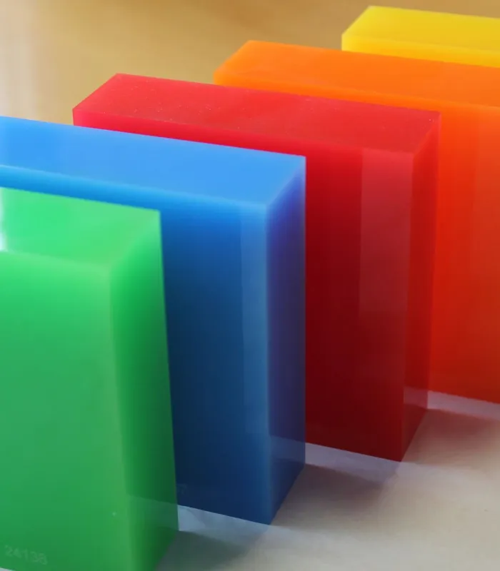 Bloc PMMA coulé Altuglas™ couleur Led