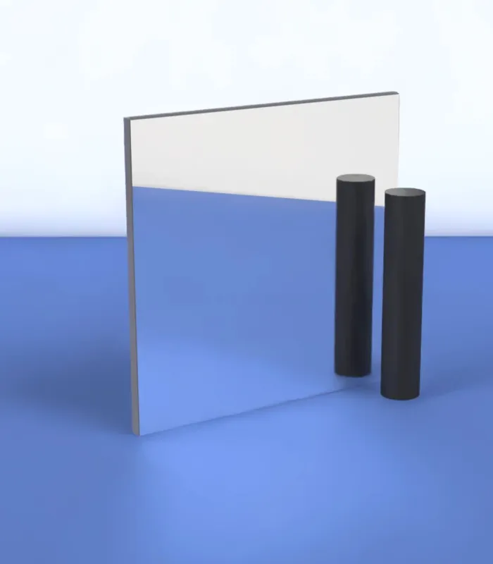 Plaque PMMA extrudé miroir Argent