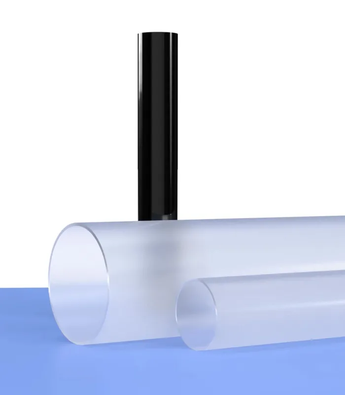 Tube PMMA transparent extrudé 2 mètres
