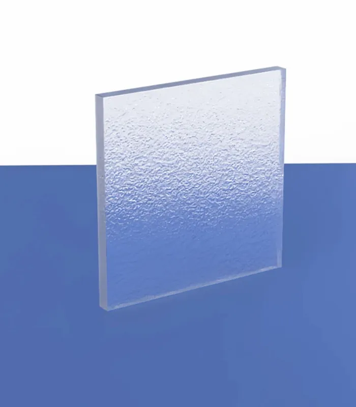 Plaque PC polycarbonate transparent granité