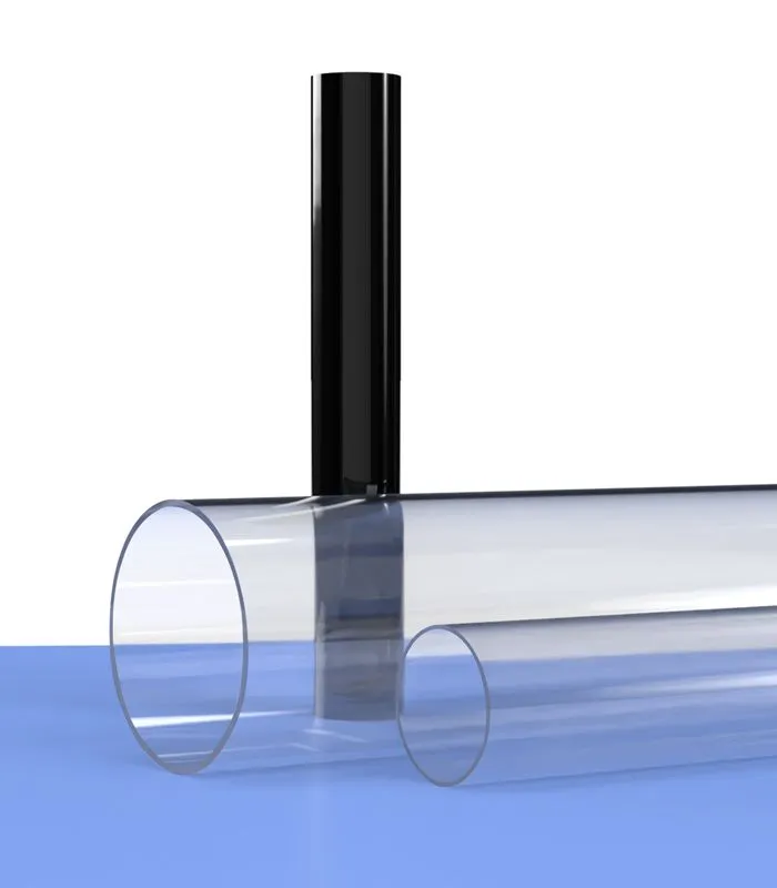 Tube PC polycarbonate transparent extrudé