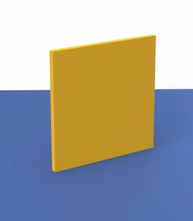 Plaque PVC rigide jaune