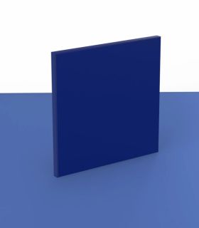 Plaque PVC rigide bleu