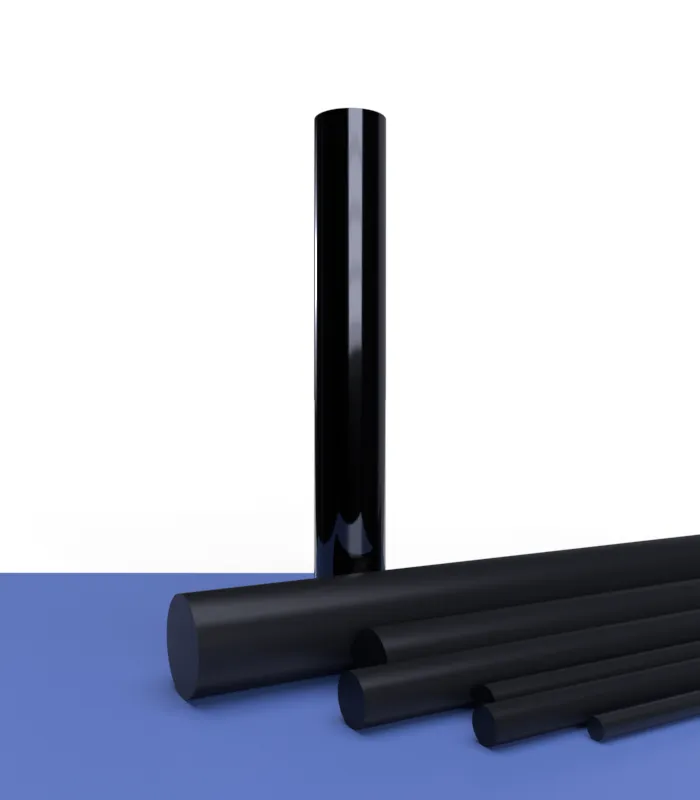 Bâton PVC rigide noir