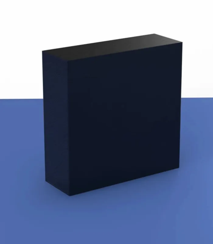 Bloc polyéthylène pressé raboté noir naturel - PEHD 500