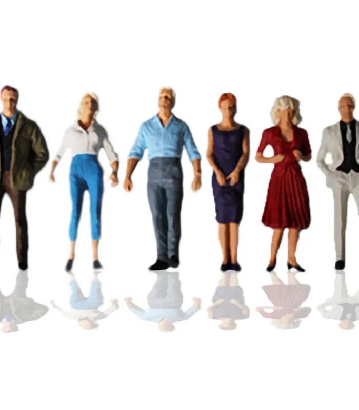 Personnages peints et à peindre