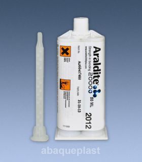 Araldite® polyuréthane - cartouche 2x25 ml pour coller les matières plastiques.