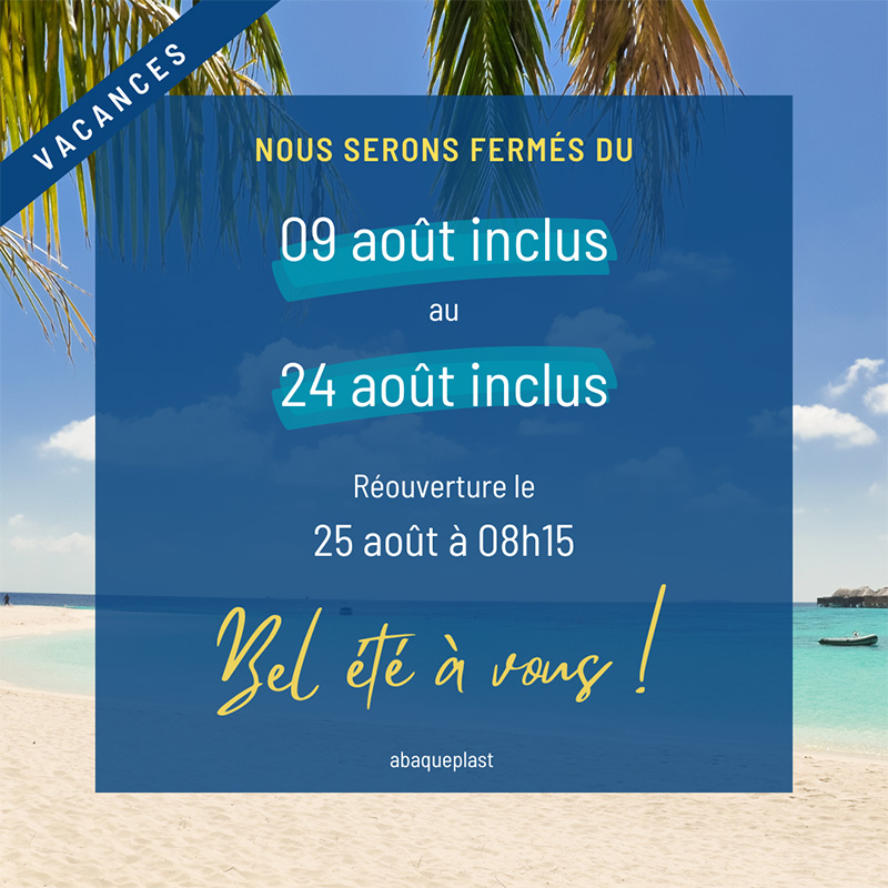 Fermeture été 2025