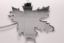 Découpe laser forme feuille d'arbre