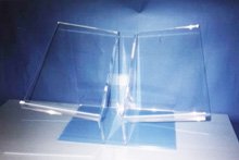 Présentoir livre en vitrine