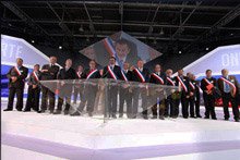 Pupitre de meeting en plexi transparent