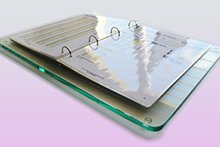 Support catalogue en plexi transparent